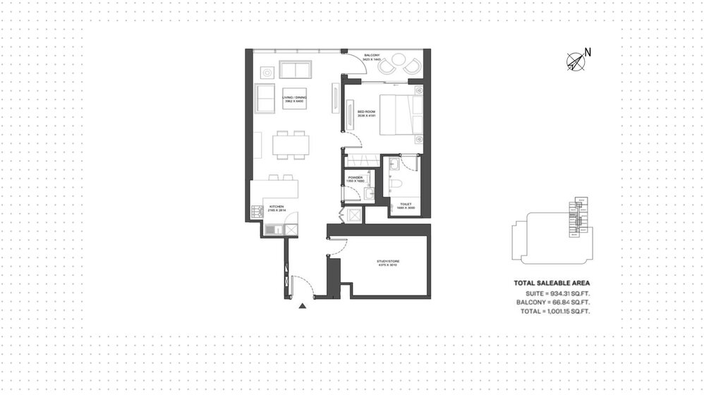 Купить недвижимость - 1 комнатные - Sobha Hartland, ОАЭ - изображение 33
