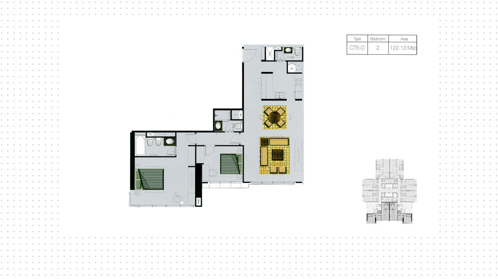 Compre 945 apartamentos  - 2 habitaciones - EAU — imagen 1