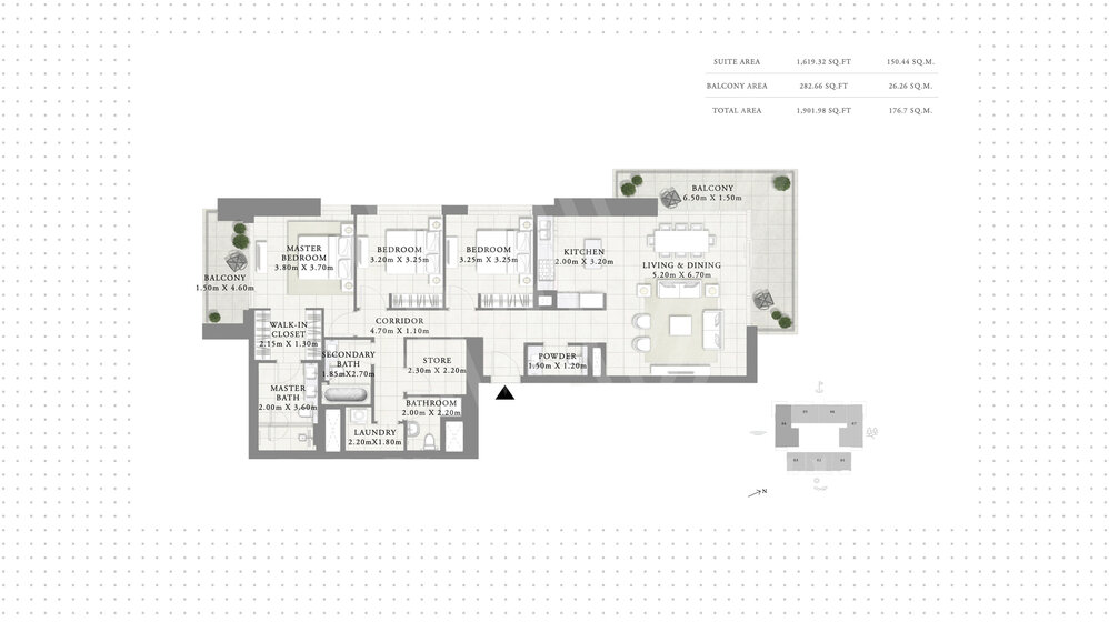 Immobilie kaufen - 3 Zimmer - Dubai, VAE – Bild 13