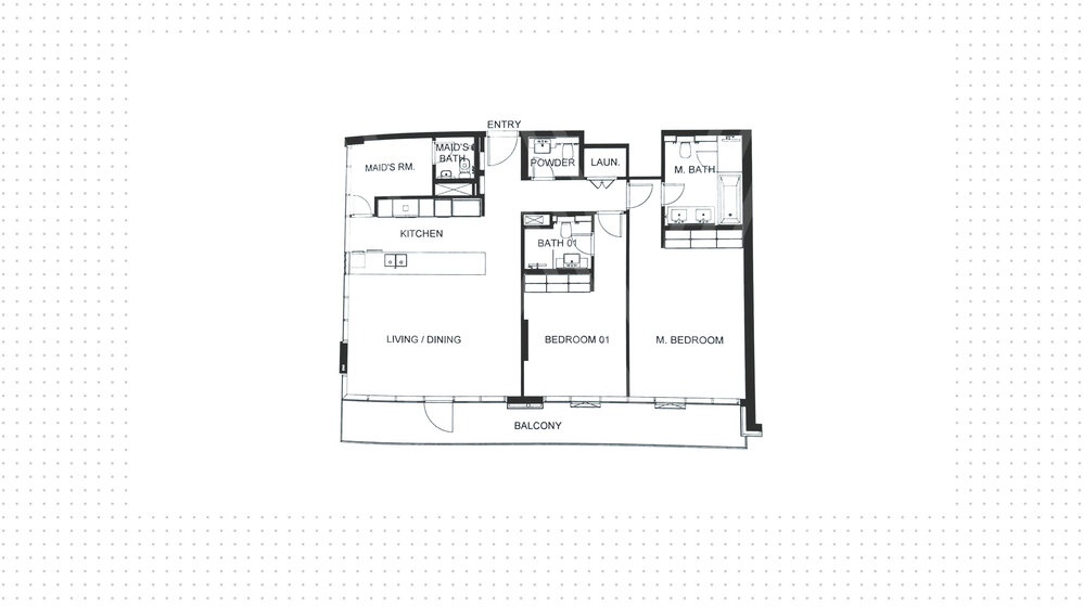 Acheter 61 appartement - 2 pièces - MBR City, Émirats arabes unis – image 18