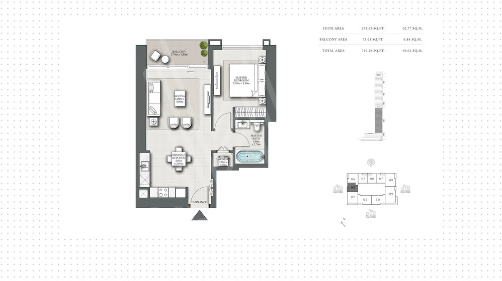 Compre 1411 apartamentos  - 1 habitación - EAU — imagen 17