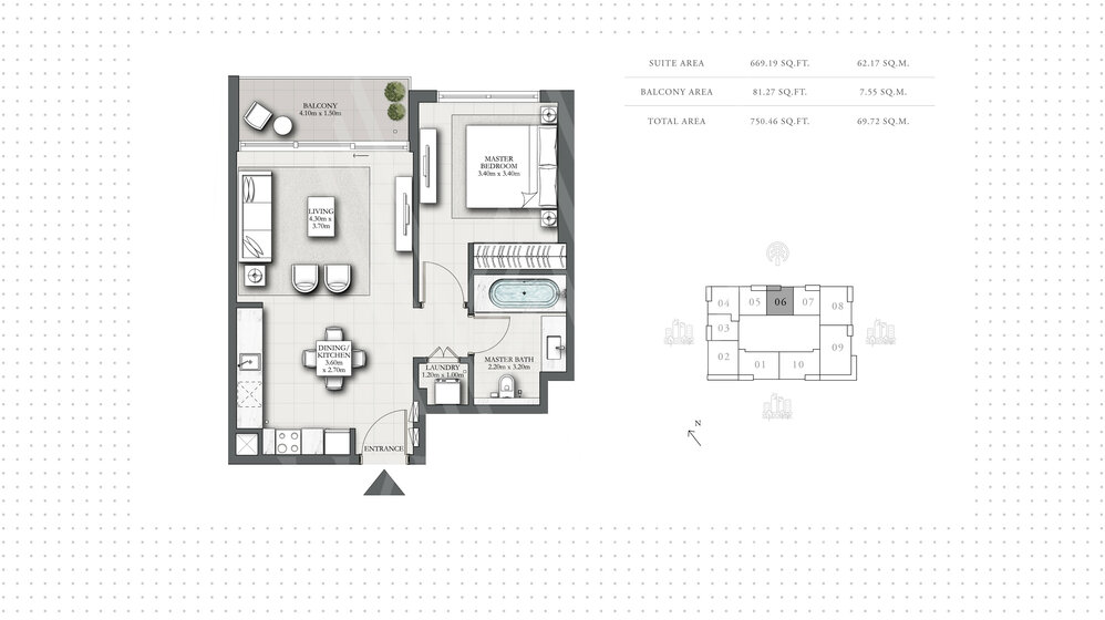 Gayrimenkul satınal - 1 odalı - Dubai, BAE – resim 14