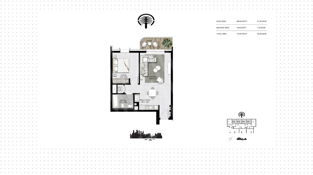 38 stüdyo daire satın al - 1 odalı - Emaar Beachfront, BAE – resim 9