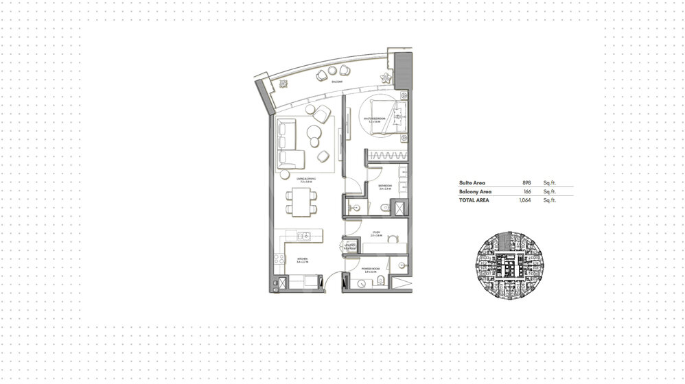 1413 stüdyo daire satın al - 1 odalı - BAE – resim 5