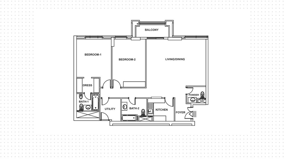 Immobilie kaufen - 2 Zimmer - JBR, VAE – Bild 21