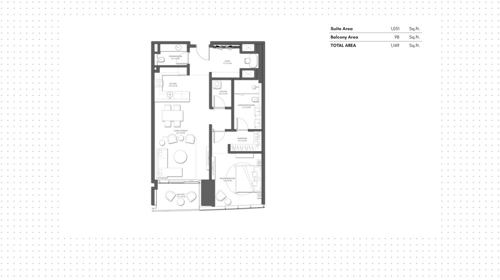 Immobilie kaufen - 1 Zimmer - Palm Jumeirah, VAE – Bild 13