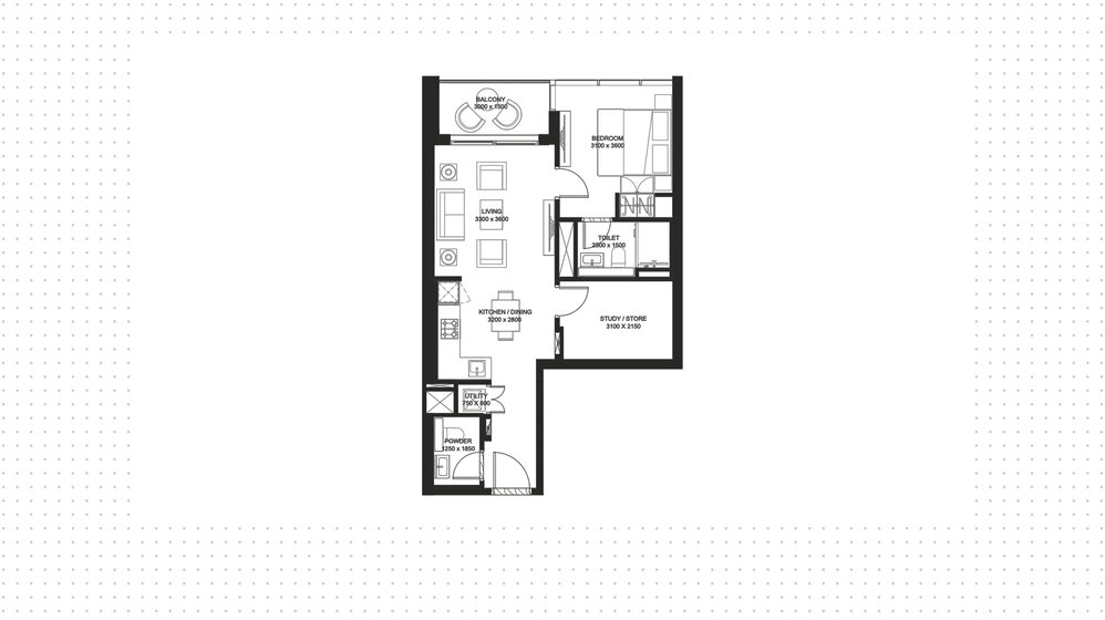 Купить недвижимость - 1 комнатные - MBR City, ОАЭ - изображение 6