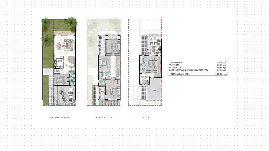 Ikiz villa satılık - Dubai - $844.100 fiyata satın al – resim 1