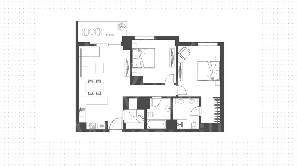Immobilie kaufen - 2 Zimmer - Yas Island, VAE – Bild 14
