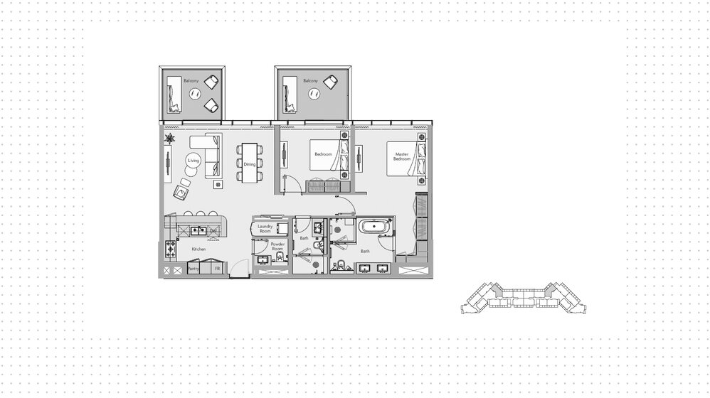 Compre una propiedad - 2 habitaciones - EAU — imagen 13