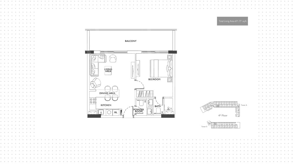 Gayrimenkul satınal - 1 odalı - Dubai, BAE – resim 25