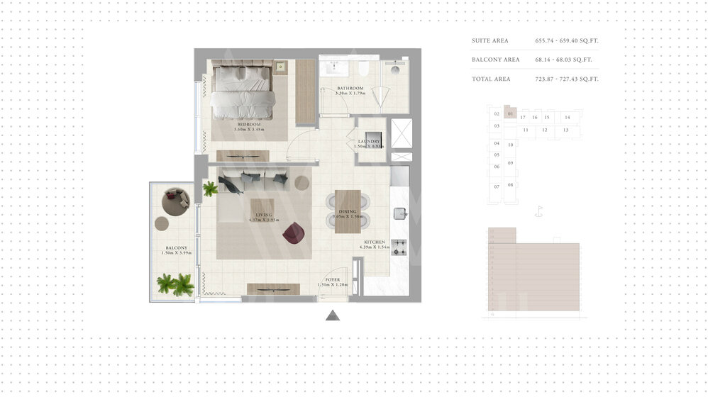 13 Wohnungen kaufen  - 1 Zimmer - Dubai Hills Estate, VAE – Bild 23