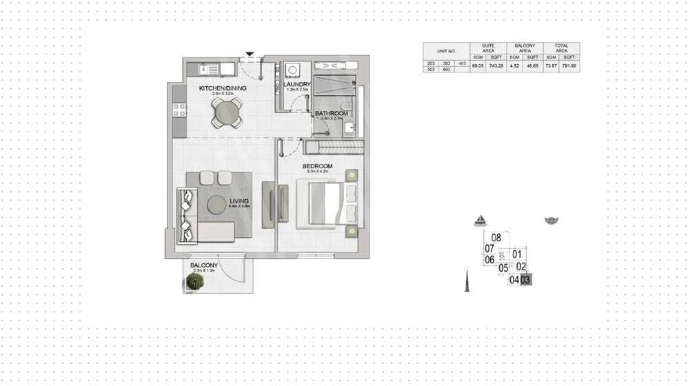 25 stüdyo daire satın al - 1 odalı - Port De La Mer, BAE – resim 13