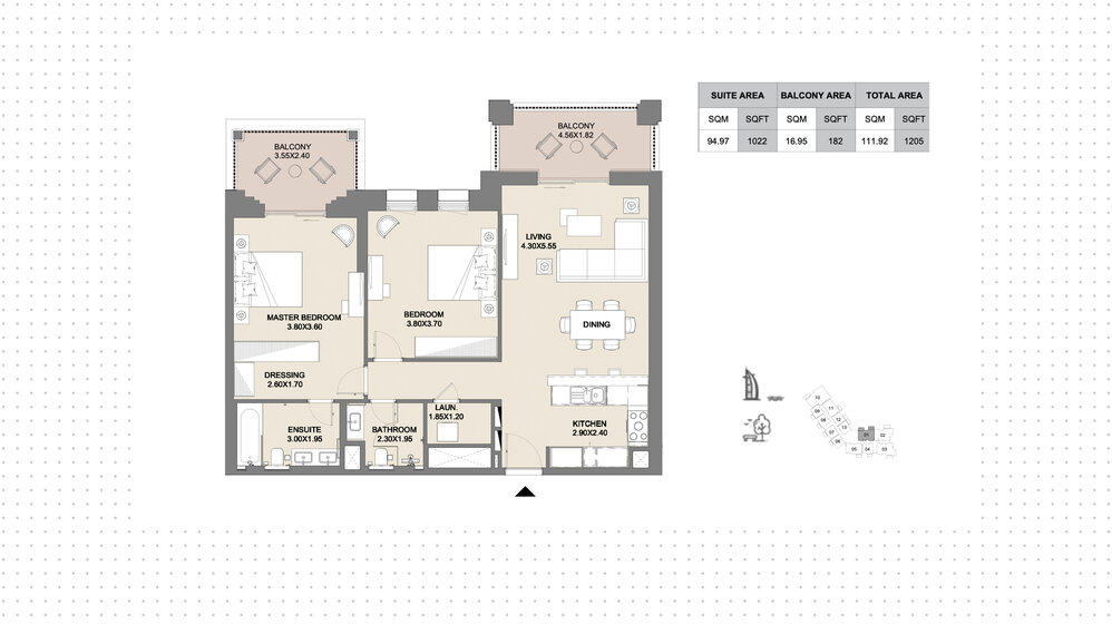 Acheter 97 appartements - Madinat Jumeirah Living, Émirats arabes unis – image 23