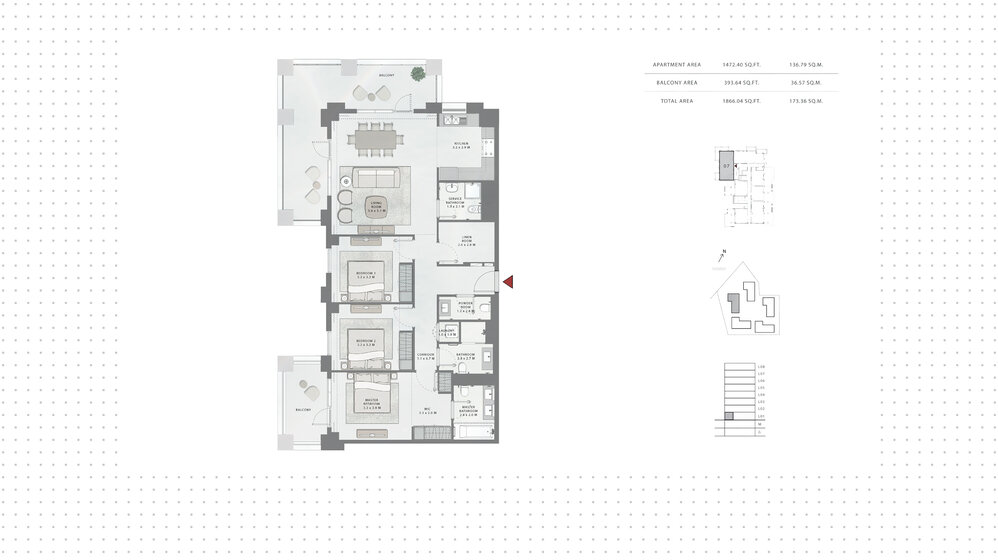 Купить трехкомнатную квартиру в ОАЭ - изображение 29