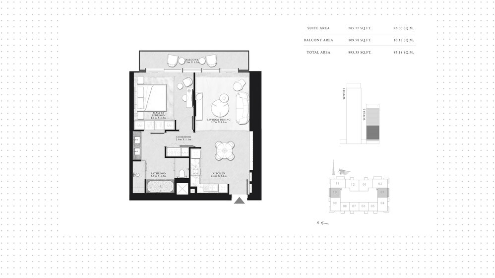 Immobilie kaufen - 1 Zimmer - The Opera District, VAE – Bild 15