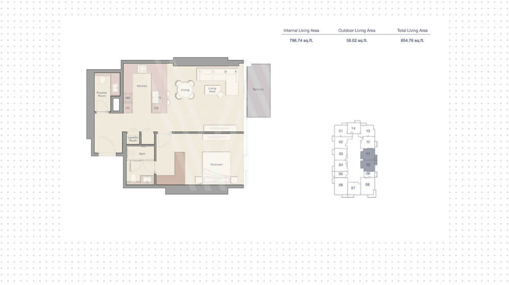 1411 stüdyo daire satın al - 1 odalı - BAE – resim 5