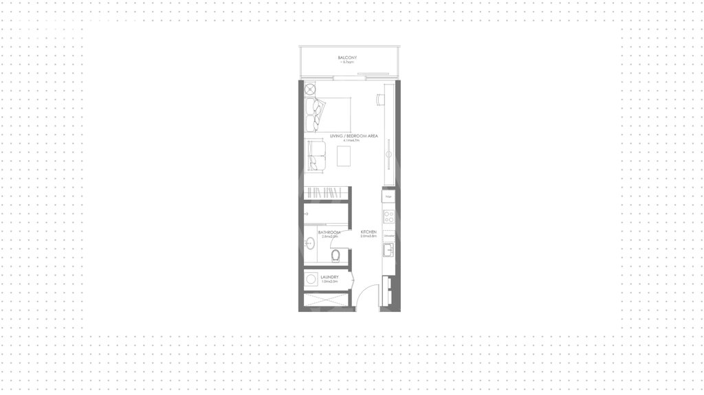 Stüdyo daireler satılık - Abu Dabi - $435.700 fiyata satın al – resim 1