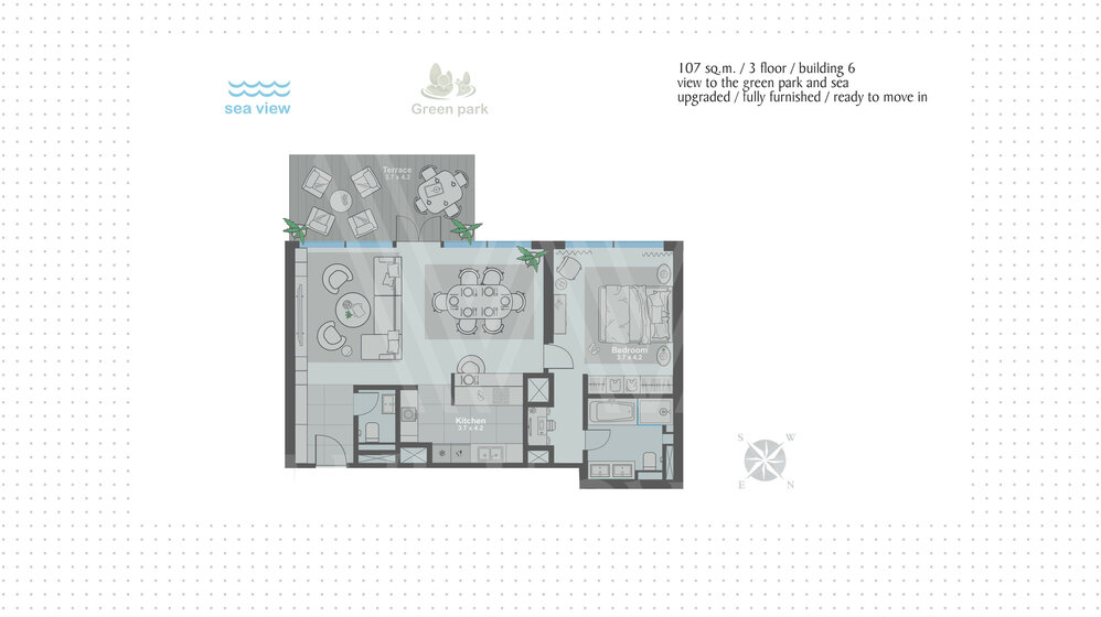 Compre 1413 apartamentos  - 1 habitación - EAU — imagen 9