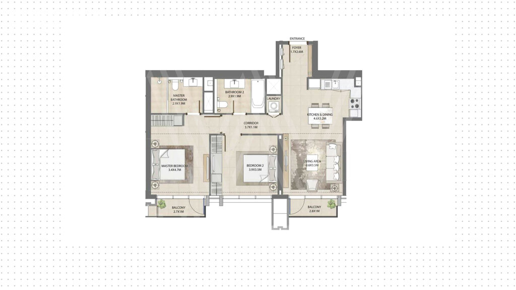 Apartamentos a la venta - Dubai - Comprar para 963.900 $ — imagen 1