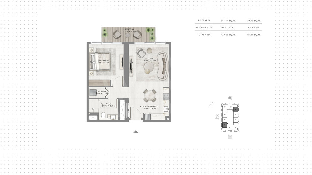 4910 stüdyo daire satın al - Dubai şehri, BAE – resim 17