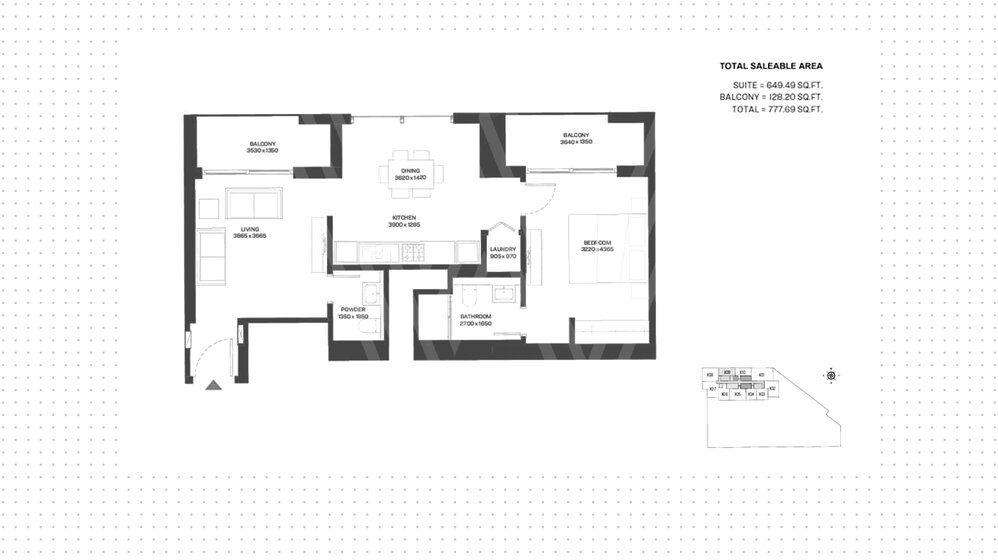 127 stüdyo daire satın al - 1 odalı - MBR City, BAE – resim 5