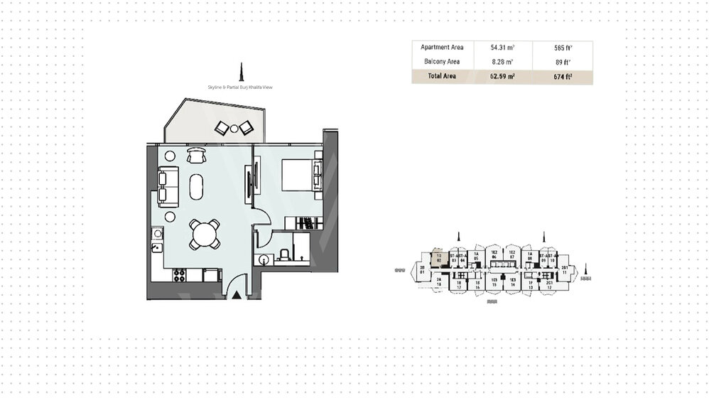 603 stüdyo daire satın al  - Business Bay, BAE – resim 17