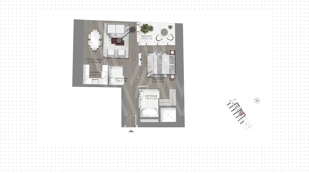 Compre 49 apartamentos  - 1 habitación - Al Safa, EAU — imagen 17