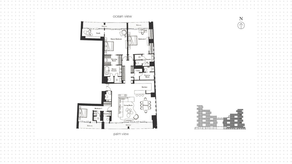 Acheter un bien immobilier - 3 pièces - Palm Jumeirah, Émirats arabes unis – image 9