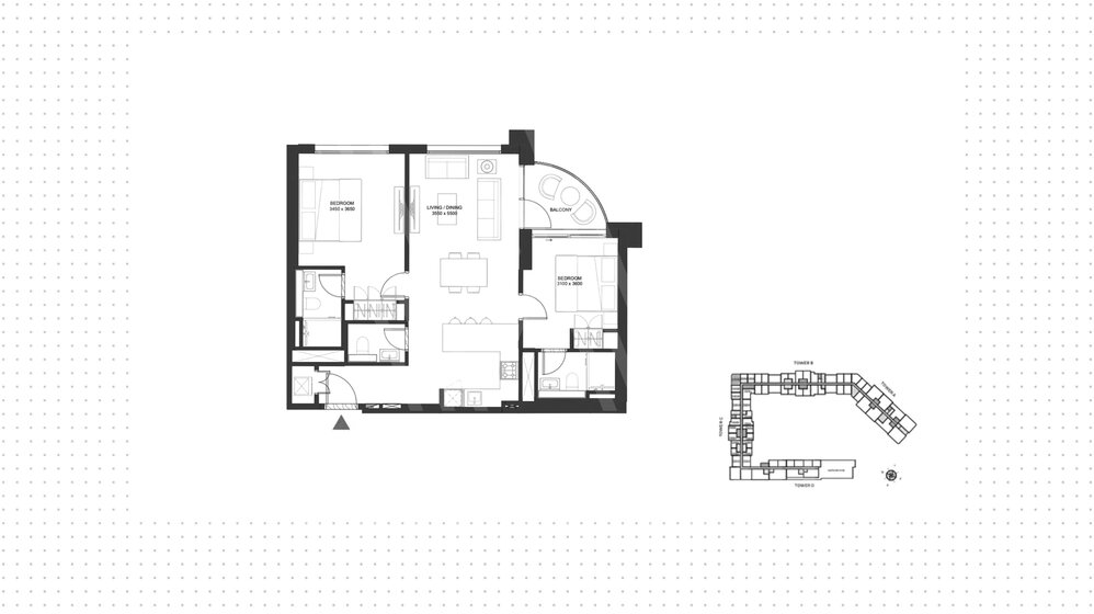 Купить 61 апартамент - 2 комнатные - MBR City, ОАЭ - изображение 15