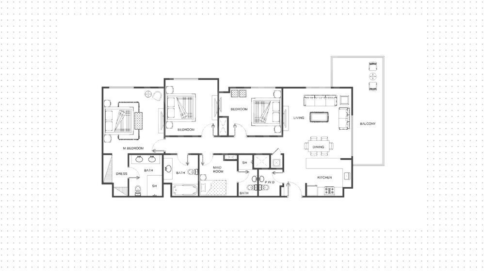 Immobilie kaufen - 3 Zimmer - Yas Island, VAE – Bild 25
