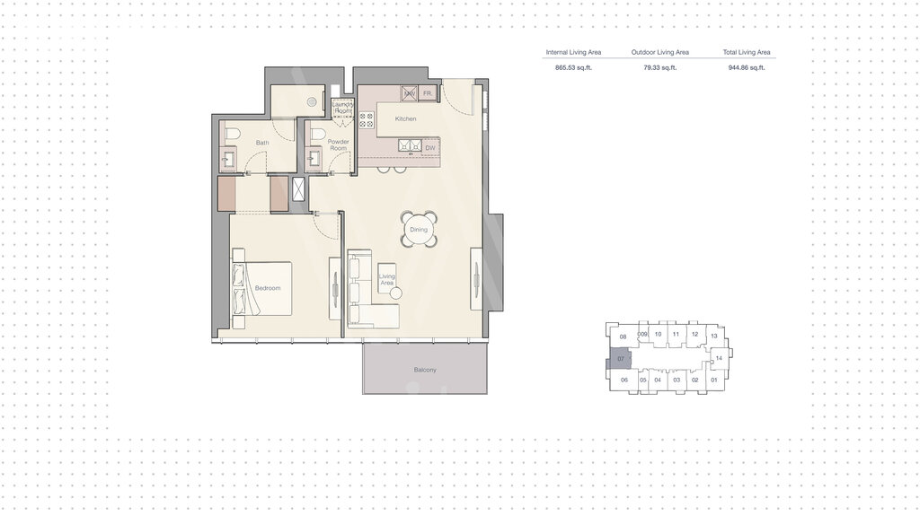 Apartments zum verkauf - Dubai - für 444.400 $ kaufen – Bild 1