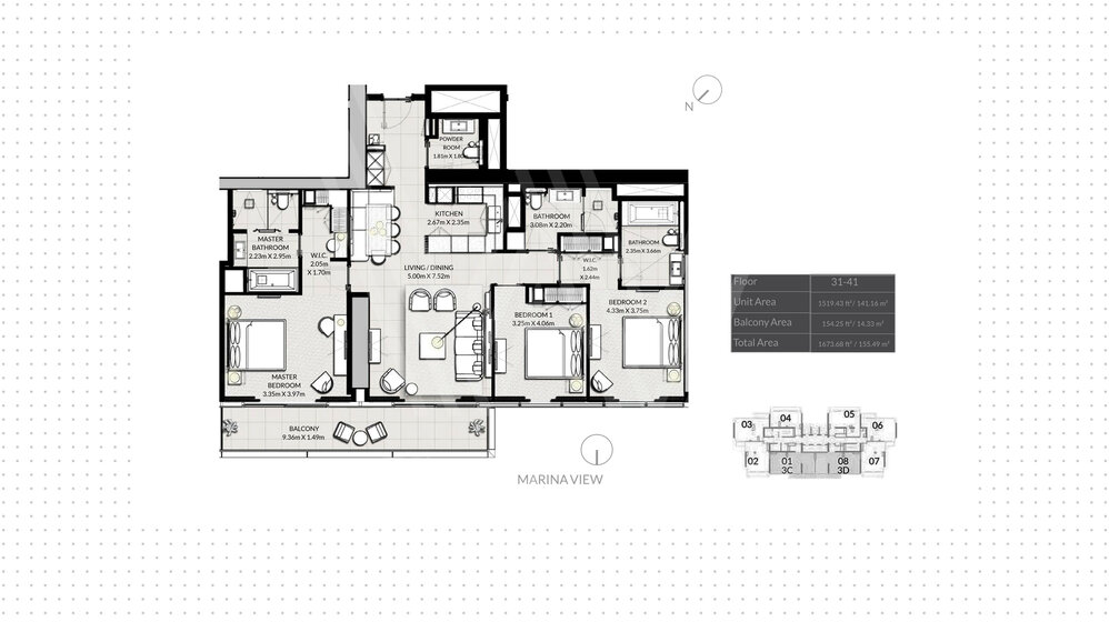 4913 stüdyo daire satın al - Dubai şehri, BAE – resim 1