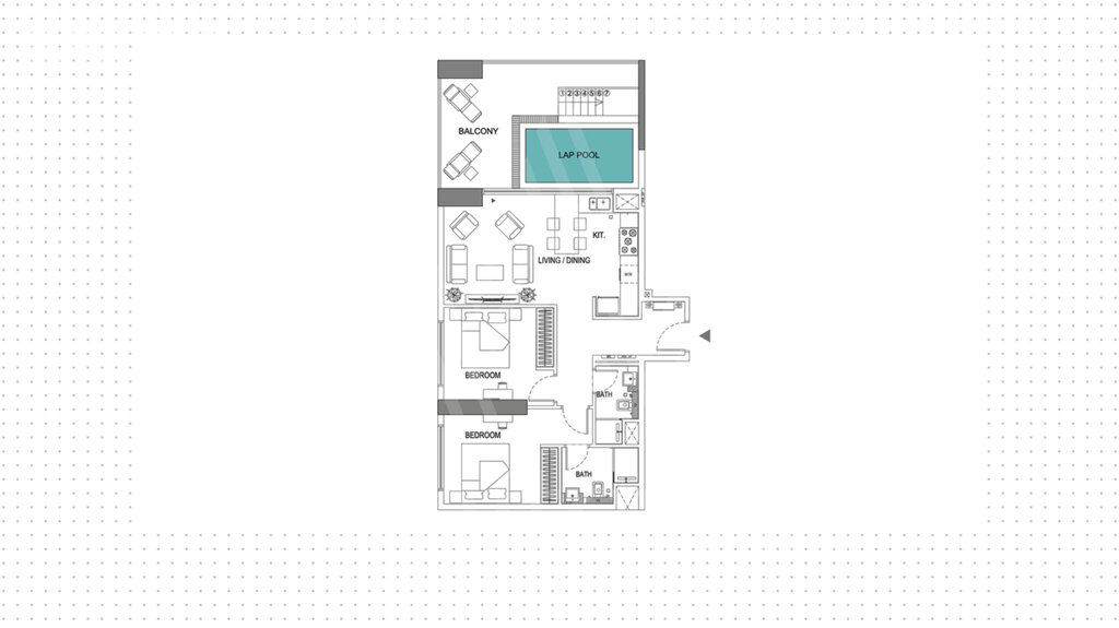 Apartamentos a la venta - Dubai - Comprar para 449.300 $ — imagen 1