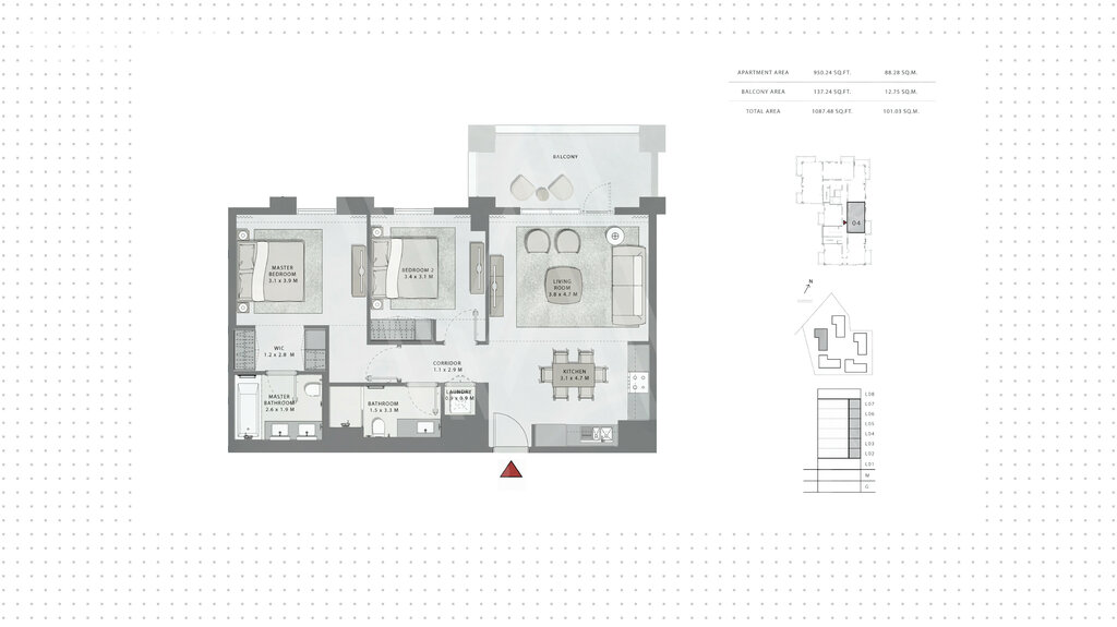 Stüdyo daireler satılık - Dubai - $549.500 fiyata satın al – resim 1