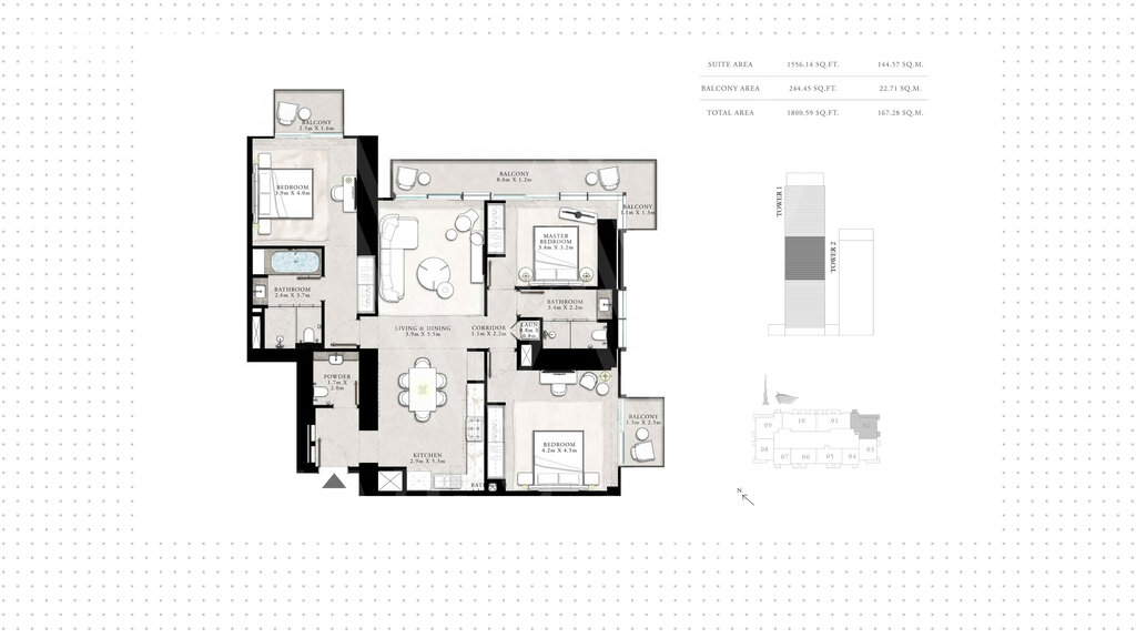 Apartamentos a la venta - Dubai - Comprar para 1.742.700 $ — imagen 1