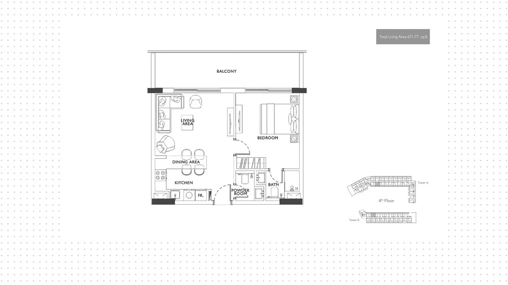 Acheter un bien immobilier - 1 pièce - Jumeirah Village Circle, Émirats arabes unis – image 9