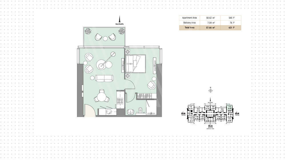 5383 stüdyo daire satın al  - BAE – resim 21