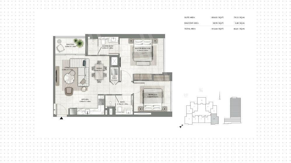 Compre 5059 apartamentos  - Dubai, EAU — imagen 5