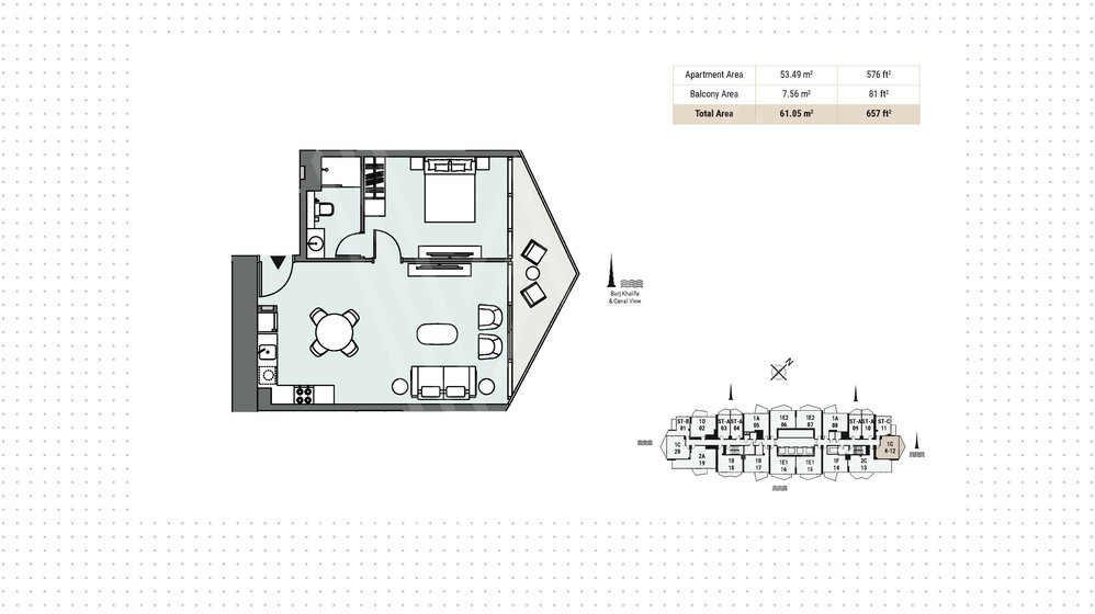 1184 stüdyo daire satın al  - 1 odalı - Dubai, BAE – resim 17