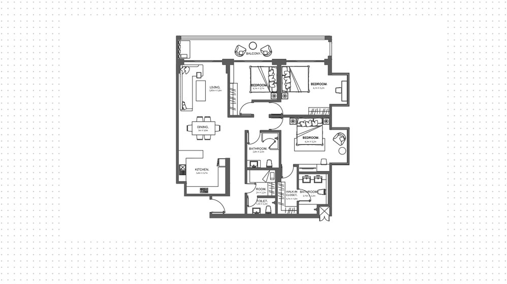 Compre 341 apartamentos  - 3 habitaciones - EAU — imagen 22