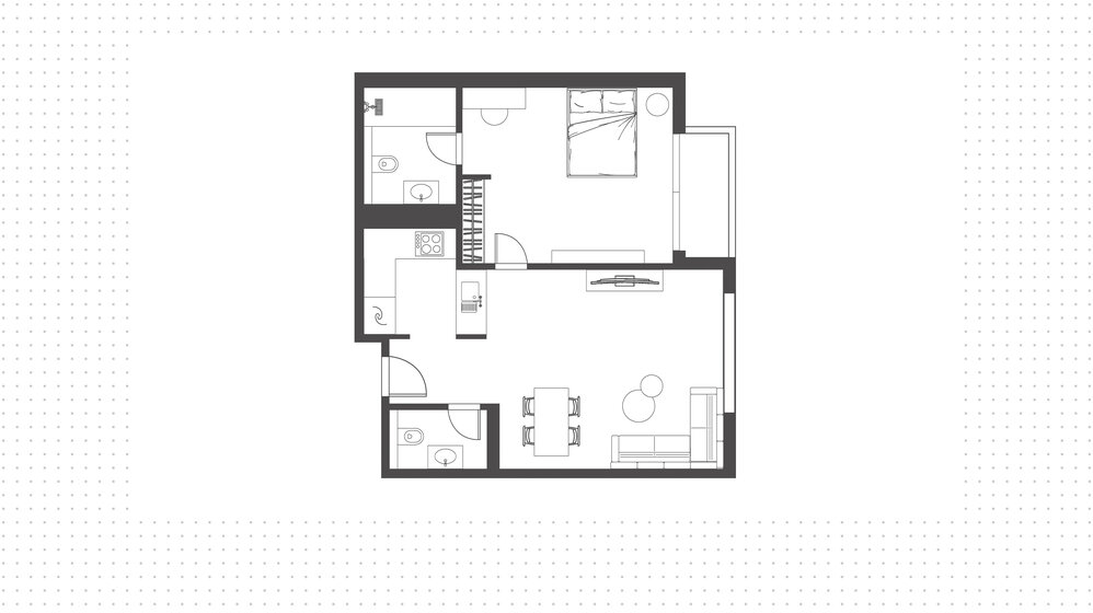 1169 Wohnungen kaufen  - 1 Zimmer - VAE – Bild 1