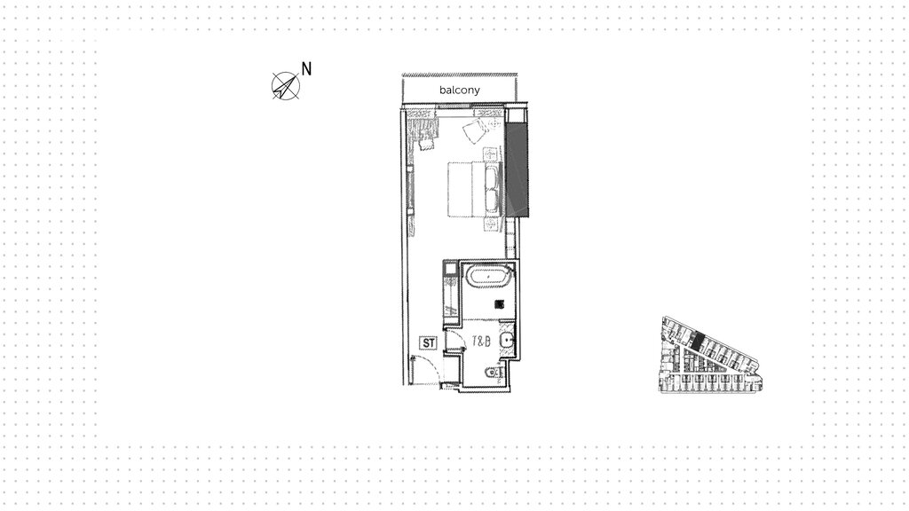 Апартаменты на продажу - город Дубай - Купить за 351 300 $ - изображение 1