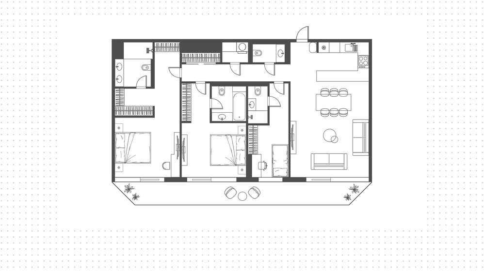 Compre una propiedad - 2 habitaciones - EAU — imagen 9