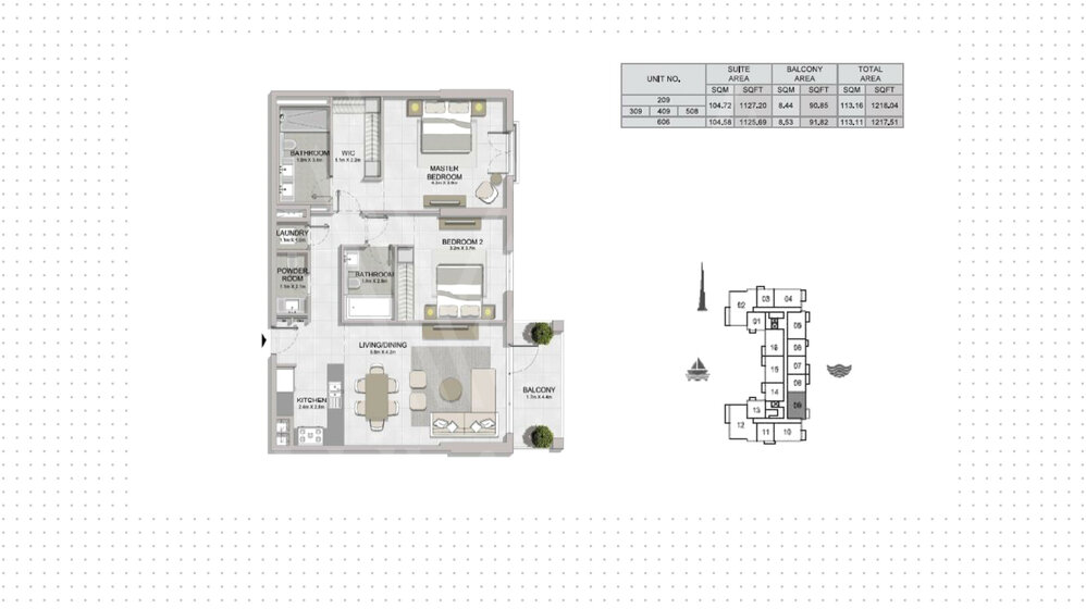 Gayrimenkul satınal - 2 odalı - Dubai, BAE – resim 5