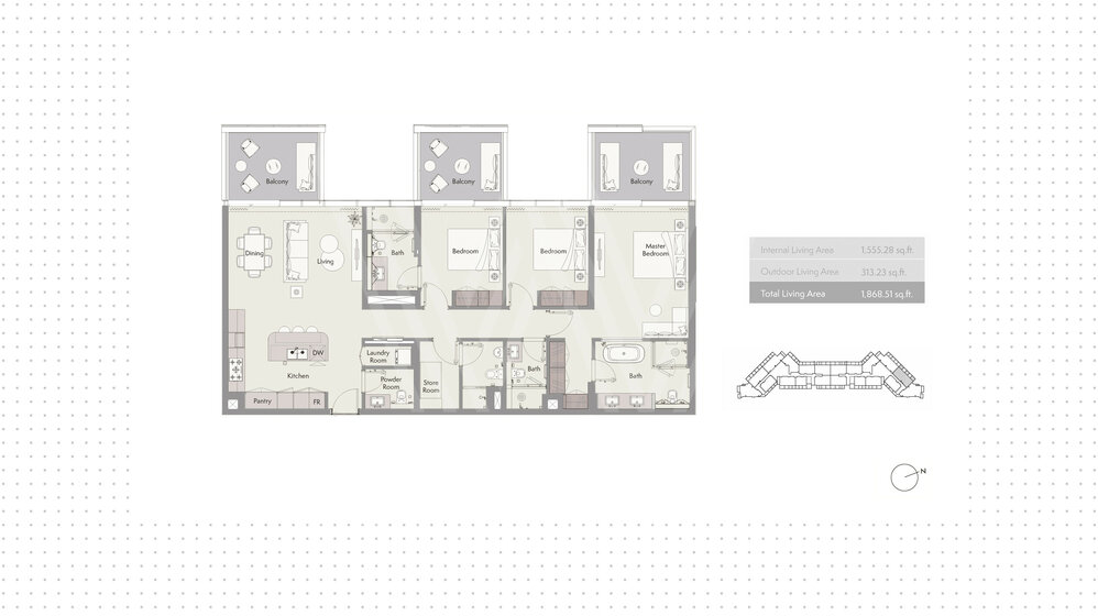 Immobilie kaufen - 3 Zimmer - Dubai Hills Estate, VAE – Bild 14