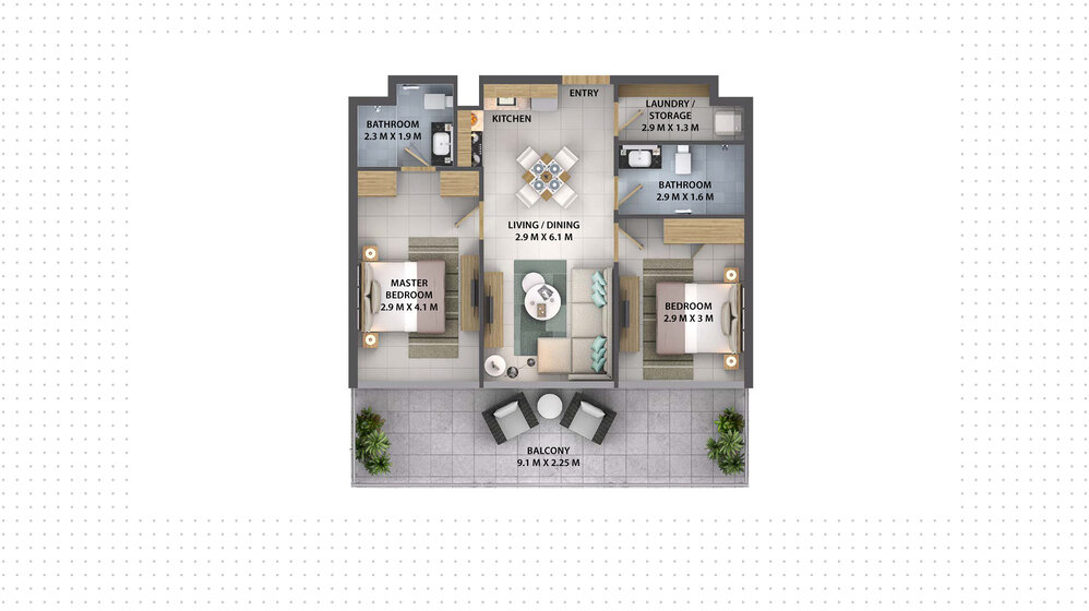 Immobilie kaufen - 2 Zimmer - Business Bay, VAE – Bild 9