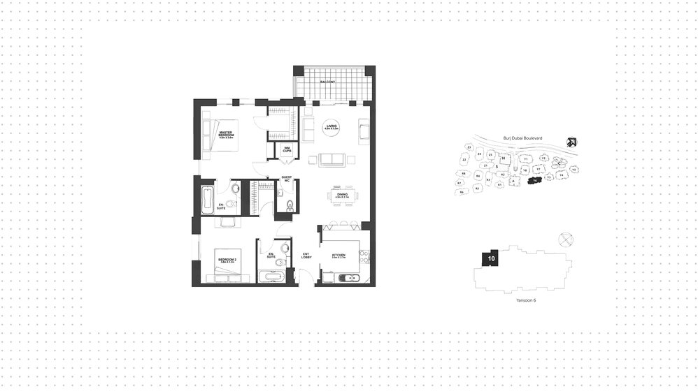Immobilie kaufen - 2 Zimmer - Downtown Dubai, VAE – Bild 23