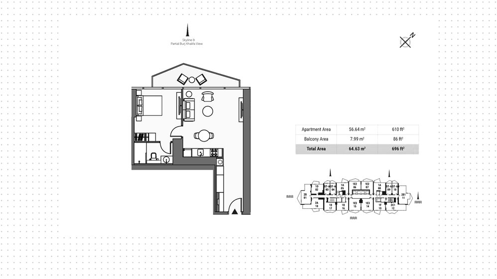 Immobilie kaufen - 1 Zimmer - Business Bay, VAE – Bild 13