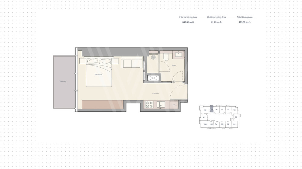 5158 stüdyo daire satın al - Dubai şehri, BAE – resim 5